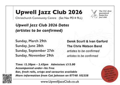 The dates for Upwell Jazz Club 2026 performances